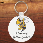 10歳未満のMbrflイエロージャケット キーホルダー (正面)