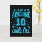 10歳素晴らしの10誕生日 カード (黄色い花)