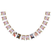 10歳誕生日の虹のグリッターDIYフォトチルドレンズ バンティングフラッグ (全)