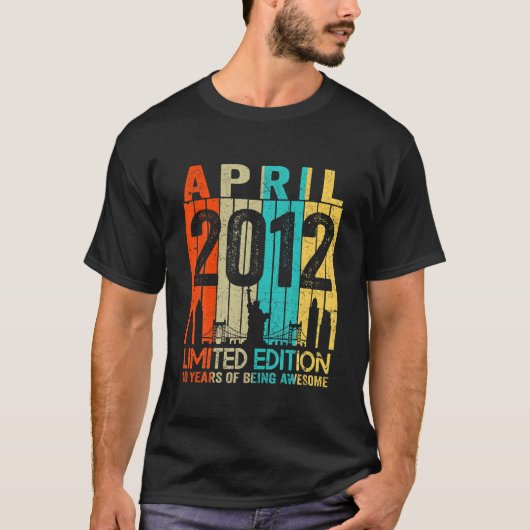 10歳誕生日ヴィンテージ2012年4月限定E Tシャツ (正面)