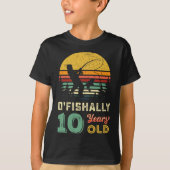10歳魚釣りギフト10代10歳10代 Tシャツ (正面)