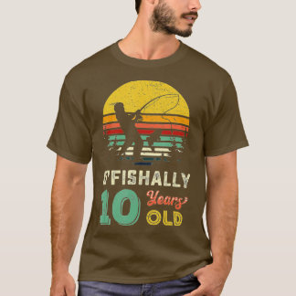 10歳魚釣りギフト10代10歳10代 Tシャツ