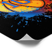 10歳10誕生日バスケットボールギフトfor Boy ポスター (角)