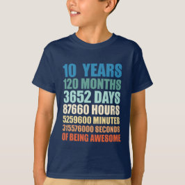 10歳10誕生日男児記念日 Tシャツ