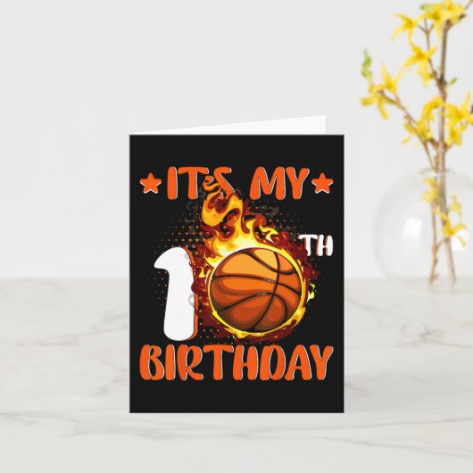 10歳10誕生日 カード (黄色い花)