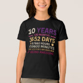 10歳120カ月素晴らし10誕生日 トライブレンドTシャツ (正面)