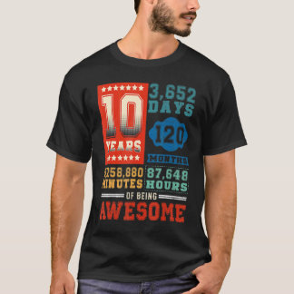 10歳120カ月素晴らし10誕生日 Tシャツ