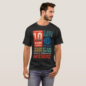 10歳120カ月素晴らし10誕生日 Tシャツ (正面フル)