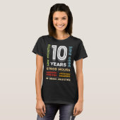 10歳120ヶ月2013ユーモア10歳10 Tシャツ (正面フル)