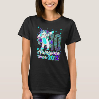 10歳 ユニコーン ダビング 10歳の誕生日 ユニコーン Tシャツ