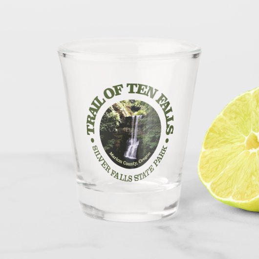 10滝の軌跡（第3） ショットグラス (正面)