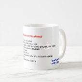 10滞在の理結婚した由結婚- Anniversary コーヒーマグカップ (正面右)