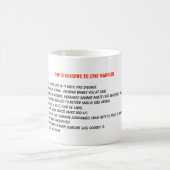 10滞在の理結婚した由結婚- Anniversary コーヒーマグカップ (中央)