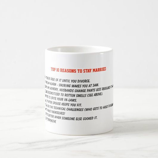 10滞在の理結婚した由結婚- Anniversary コーヒーマグカップ (中央)