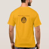 10点素朴星リーフの背景 Tシャツ (裏面)