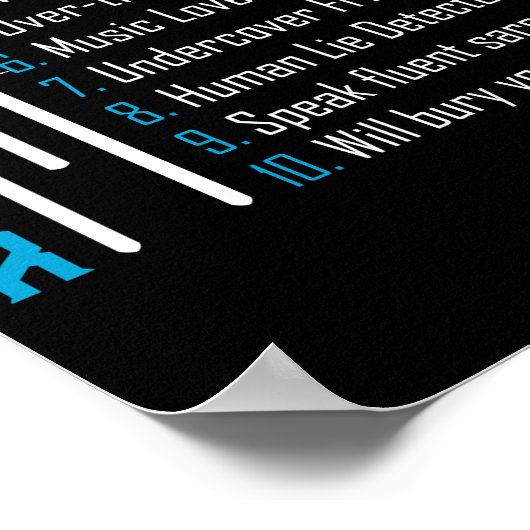 10生まれ月の誕生日ギフト ポスター (角)