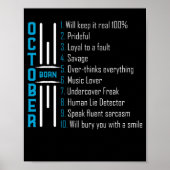 10生まれ月の誕生日ギフト ポスター (正面)