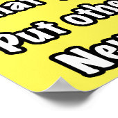 10生命のルール（黄色） ポスター (角)