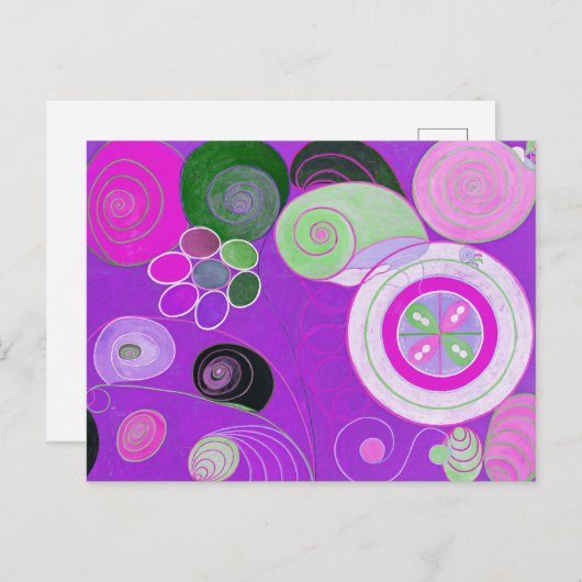 10番目に大きいグループIV、第4番(紫) ポストカード (正面/裏面)