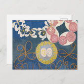 10番目に大きい、グループIV、No.1によるHilma af Klint ポストカード (正面/裏面)