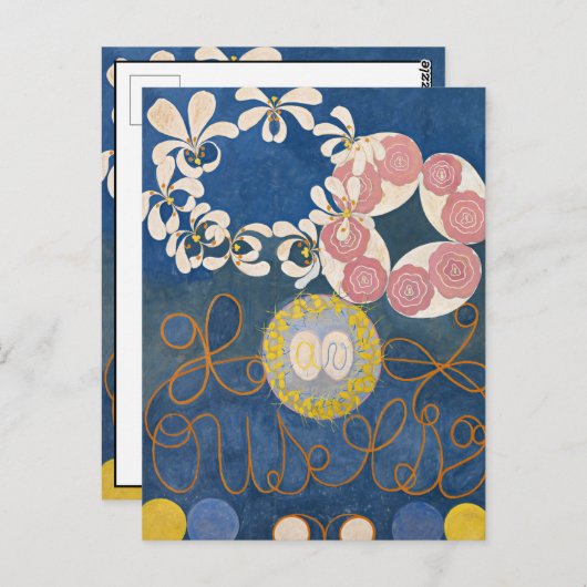 10番目に大きい、グループIV、No.1によるHilma af Klint ポストカード (正面/裏面)