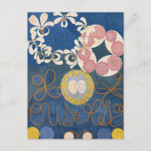 10番目に大きい、グループIV、No.1によるHilma af Klint ポストカード (正面)