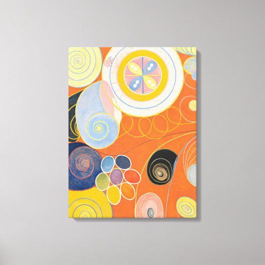 10番目に大きい、グループIV、No.4 by Hilma af Klint キャンバスプリント (正面)