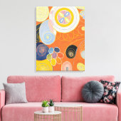 10番目に大きい、グループIV、No.4 by Hilma af Klint キャンバスプリント (インサイチュ (リビング))