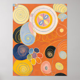 10番目に大きい、グループIV、No.4 by Hilma af Klint ポスター