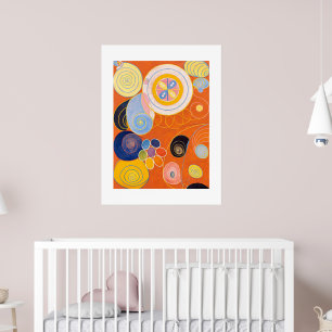 10番目に大きい、グループIV、No.4 by Hilma af Klint ポスター