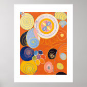 10番目に大きい、グループIV、No.4 by Hilma af Klint ポスター (正面)