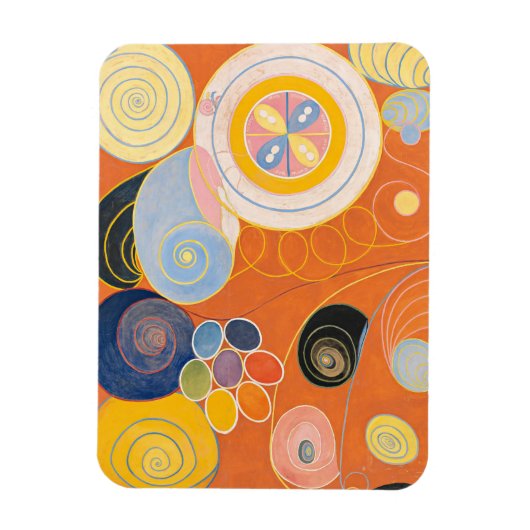 10番目に大きい、グループIV、No.4 by Hilma af Klint マグネット (縦)