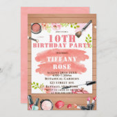 10番目のバースデーパーティ招待状 (正面/裏面)