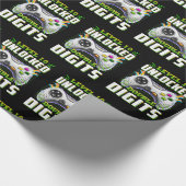 10番目の誕生日の男の子のダブルデジットのビデオゲーマー ラッピングペーパー (角)