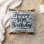 10番目の誕生日ギフトは現在10桁の装飾用クッション クッション (ブランケット)