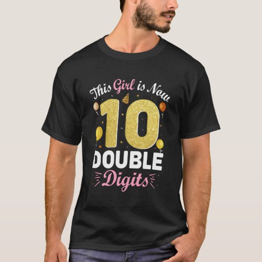 10番目のPyこれは10の2桁になった Tシャツ (正面)
