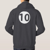10番 パーカ (裏面)