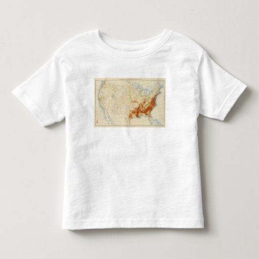 10着色された人口1890年 トドラーTシャツ (正面)