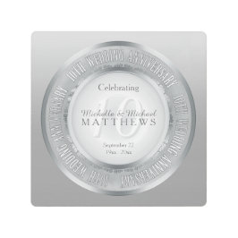 10祝周年記念結婚記念日 メタルプリント