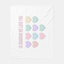 10私たちがあなたを愛する理由 – 10誕生日ギフト フリースブランケット