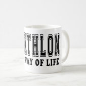 10種競技それは生き方です コーヒーマグカップ (正面右)