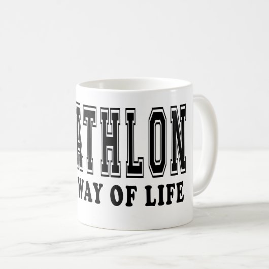 10種競技それは生き方です コーヒーマグカップ (正面右)
