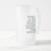 10種類の人々が…あります フロストグラスビールジョッキ (正面右)