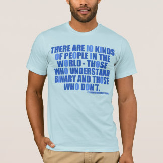 10種類の人々のTシャツ Tシャツ