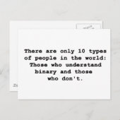 10種類の人 ポストカード (正面/裏面)