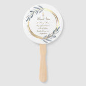 10箔の枠フェイクのバプテスマ ハンドファン (裏面)