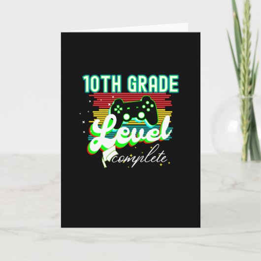 10級卒業ゲーマー カード (正面)