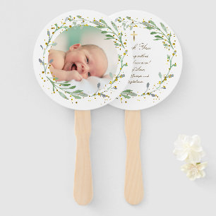 10組の緑のフェイクグリッター ハンドファン