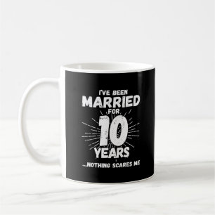 10結婚した年10周年おもしろいカップル コーヒーマグカップ