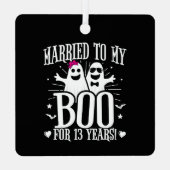 10結婚月13おもしろい日 メタルオーナメント (裏面)